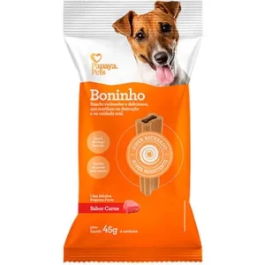 Snacks Boninho Papaya Pets Carne, Porte Pequeno 45g