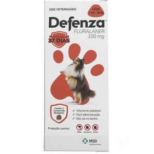 Antiparasitário MSD Defenza 100 mg para Cães 4,5 até 10 Kg