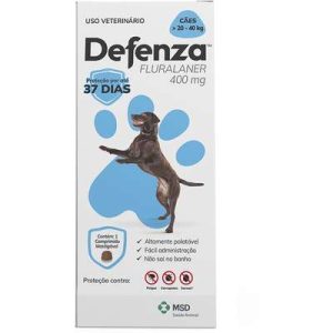 Antiparasitário Defenza 400 mg para Cães 20 até 40 Kg