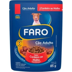 Sachê Faro Sabor Cordeiro ao Molho Cães Adultos 85g