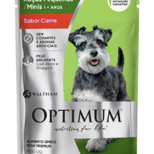 Sachê OPTIMUM™ Cães Adultos Raças Pequenas e Minis Sabor Carne 100 g