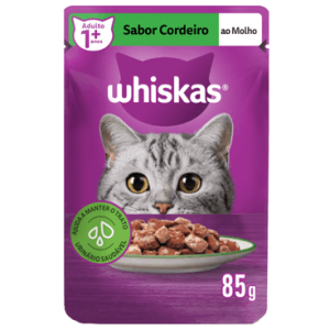 Sachê Whiskas Gatos Adultos Cordeiro 85g