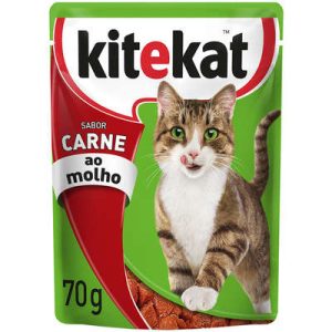 Sachê KiteKat Gatos Adultos Carne 70g