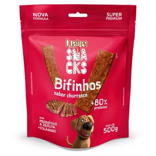 Quatree Snacks Bifinho Churrasco 500g