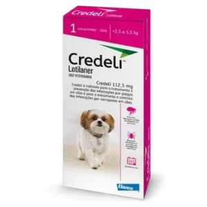 Antipulgas Credeli 112,5 mg Cães 2,5 a 5,5kg