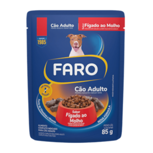 Sachê Faro Sabor Fígado ao Molho Cães Adultos 85g