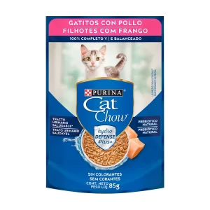 Sachê Cat Chow Filhotes Frango ao Molho 85 g
