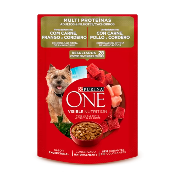 Sachê Purina One Multiproteínas Adultos e filhotes 85g