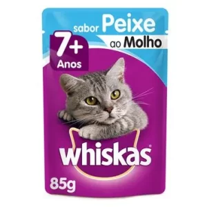 Sachê Whiskas Gatos Adultos 7+ Peixe 85g