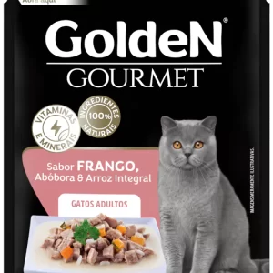 GoldeN® Gourmet Gatos Adultos Frango, Abóbora e Arroz Integral 70 g