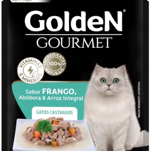 GoldeN Gourmet Gatos Castrados Frango, Abóbora e Arroz 70 g