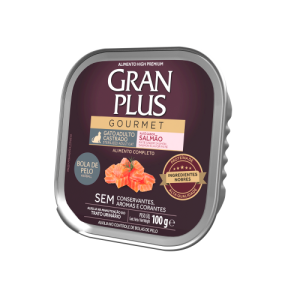 Patê GranPlus Gourmet Gato Adulto Castrado Salmão 100g