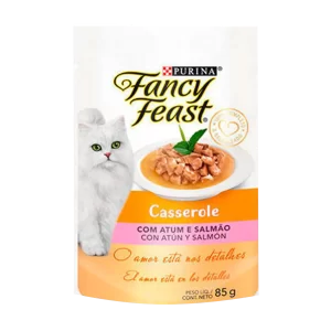 Sachê Fancy Feast Casserole Atum e Salmão 85g