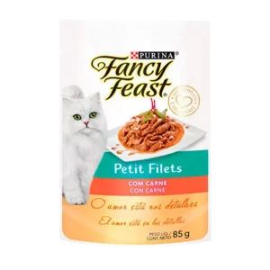 Sachê Fancy Feast Petit Filets Com Carne 85g