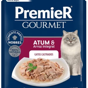 Sachê PremieR® Gourmet Gatos Castrados Atum e Arroz Integral