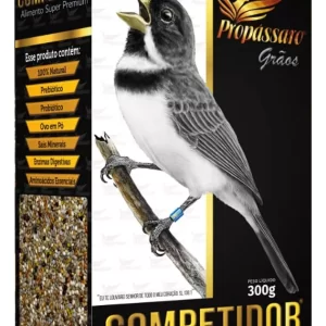 Ração Extrusada Propássaro Grãos Competidor Coleiro Super Premium 300 g