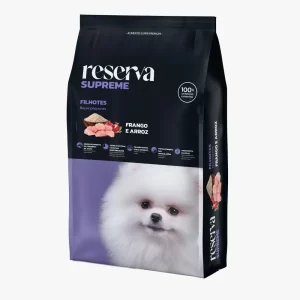 Reserva Supreme Cães Filhotes Raças Pequenas Frango e Arroz 10,1 KG