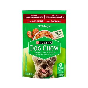 Sachê Dog Chow Adultos Minis e Pequenos Sabor Cordeiro 100 g
