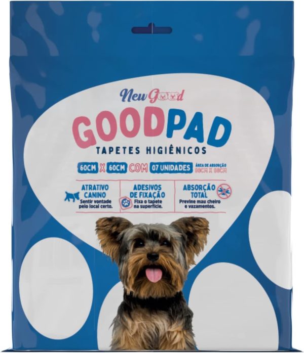 Tapete Higiênico Good Pad 60 x 60 Com 7 Unidades