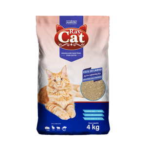 Granulado Sanitário Para Gatos Ray Cat 4 Kg