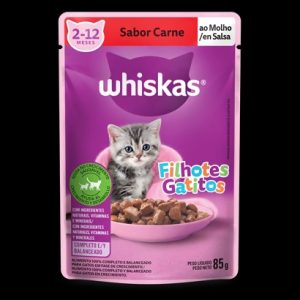 Sachê Whiskas Gatos Filhotes Carne 85 G