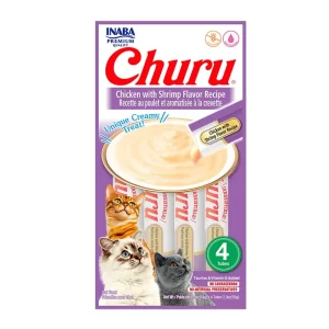 Churu Sabor Frango e Camarão Para Gatos 56 g